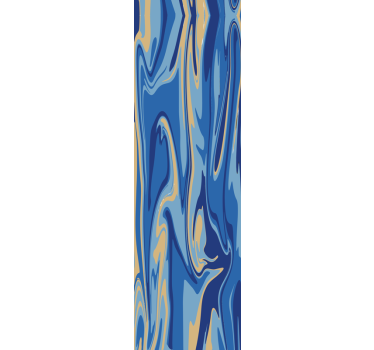 Kitchen blind in blue golden marble design - TenStickers