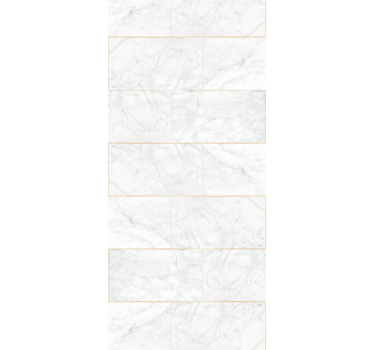 Kitchen blind in gray tones and gold marble - TenStickers