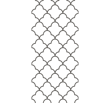 Kitchen blind with geometric moroccan design - TenStickers