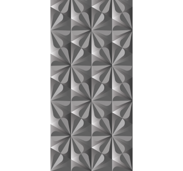 Vintage geometric flower pattern kitchen blind - TenStickers