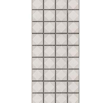 Kitchen blind white minimalistic abstract shape tiles - TenStickers