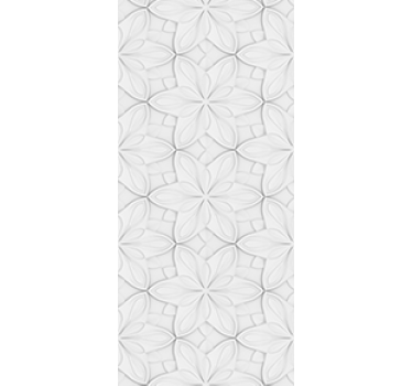 Kitchen blind with minimalistic floral hexagon tiles - TenStickers
