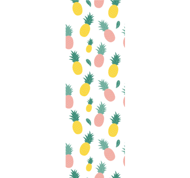 Kitchen blind with pineapple pattern fruits design - TenStickers