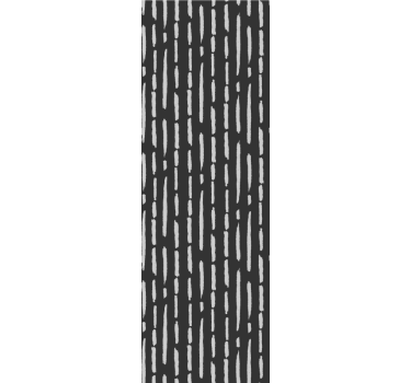 Kitchen blind with striped ink brush pattern - TenStickers