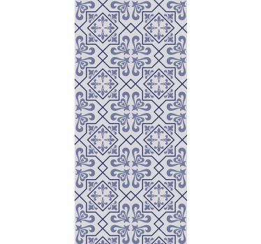 Kitchen blind with blue octagon portuguese tile - TenStickers