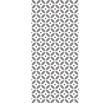 Kitchen blind nordic style seamless circles - TenStickers