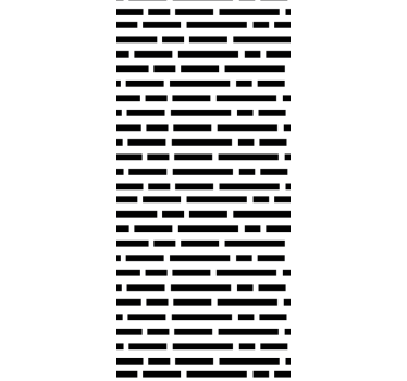 Kitchen blind in nordic black and white rectangles - TenStickers
