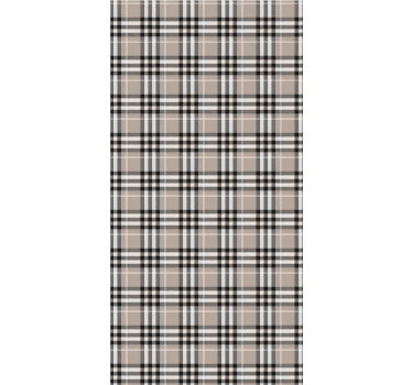 Kitchen blind in traditional scottish grey tartan - TenStickers