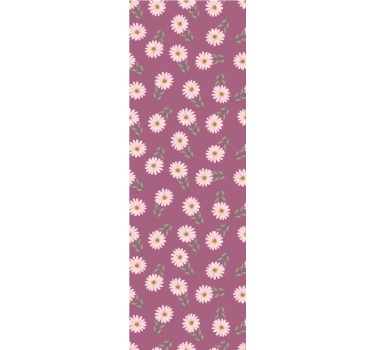 Kitchen blind with little pink daisies pattern - TenStickers