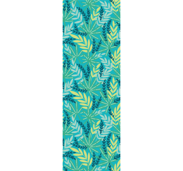 Kitchen blind in blue tropical design - TenStickers