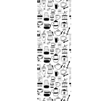 Kitchen blind coffee break - TenStickers