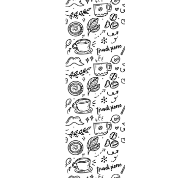 Kitchen blind italian tradition with coffee - TenStickers