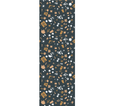 Kitchen blind with coffee seamless pattern - TenStickers