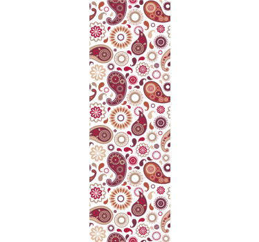 Kitchen blind with white paisley pattern - TenStickers