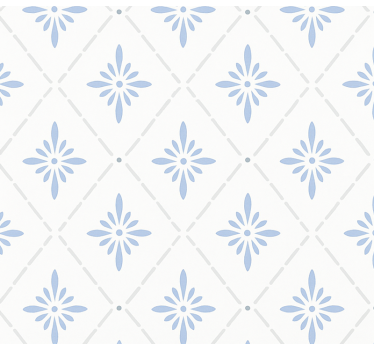 Kitchen blind in blue rhombus tiles design - TenStickers