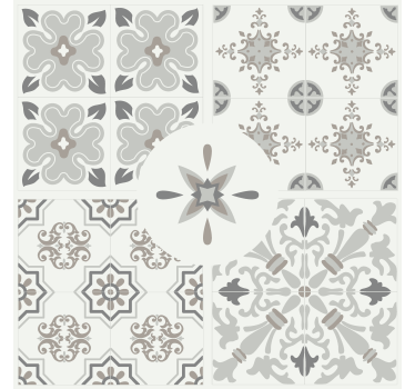 Kitchen blind in grey mosaic tile design - TenStickers