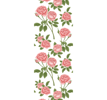 Kitchen blind flowerprint roses - TenStickers