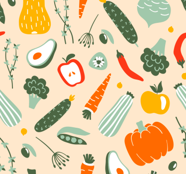 Colorful variety kitchen blind - TenStickers