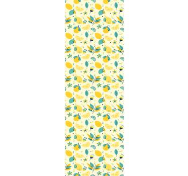 Kitchen blind with whimsical lemons design - TenStickers