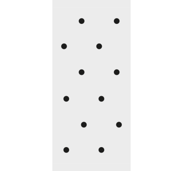 Kitchen blind with nordic style black dots - TenStickers
