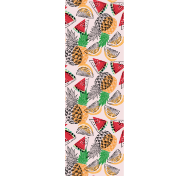 Kitchen blind summer print pineapple - TenStickers