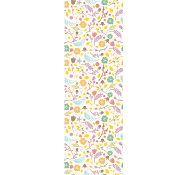 Kitchen blind with typical polish flowers pattern - TenStickers