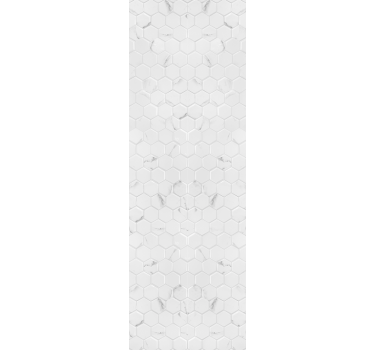 Kitchen blind elegant grey hexagon tiles - TenStickers