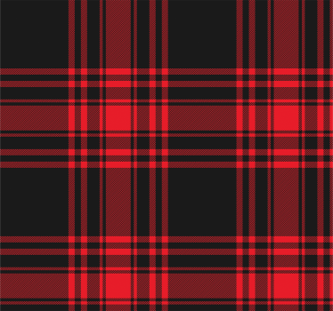 Kitchen blind in menzies tartan black red check - TenStickers