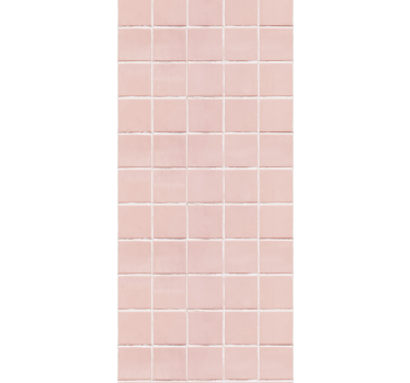 Kitchen blind simple blush pink tiles - TenStickers
