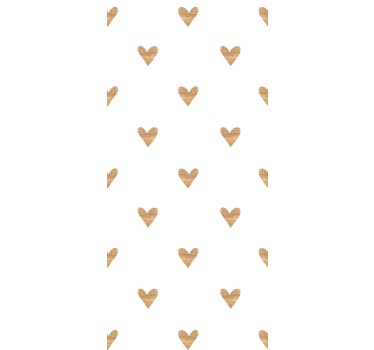 Childrens blind golden heart on white background - TenStickers
