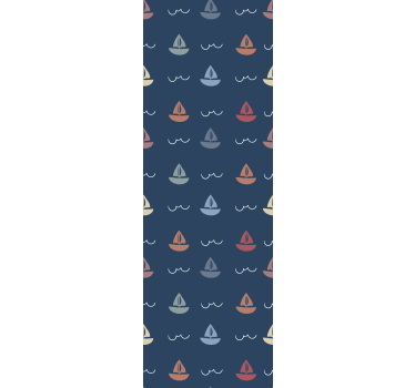 Childrens blind with sailing boats design - TenStickers