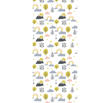 Childrens blind playful nature scene - TenStickers