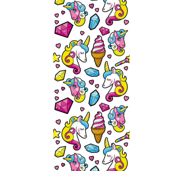Childrens blind unicorn fantasy design - TenStickers