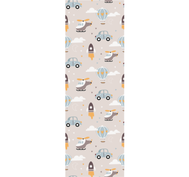 Childrens blind playful vehicles design - TenStickers