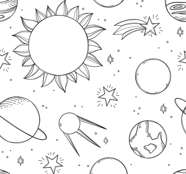 Childrens blind space doodle - TenStickers