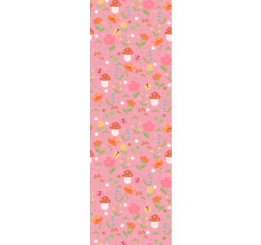Childrens blind floral mushroom design - TenStickers