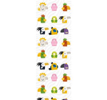 Childrens blind cheerful monster mural - TenStickers