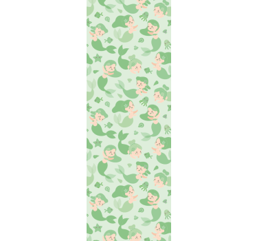 Childrens blind playful mermaids - TenStickers