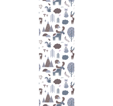 Childrens blind nordic animals - TenStickers