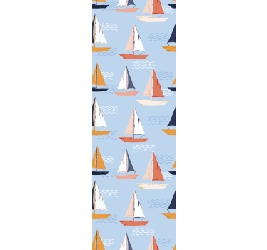 Childrens blind with happy sailboat pattern - TenStickers