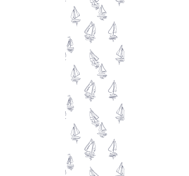 Childrens blind with sketch sailboat pattern - TenStickers