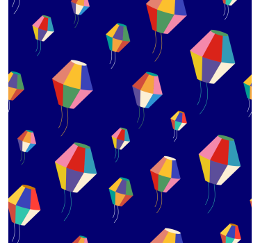 Childrens blind featuring hot air balloons design - TenStickers