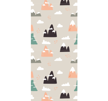 Childrens blind with mountains pattern - TenStickers