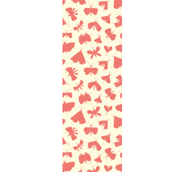 Childrens blind with abstract pink butterfly design - TenStickers