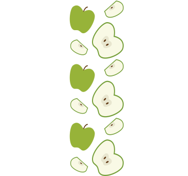 Childrens blind happy green apples - TenStickers