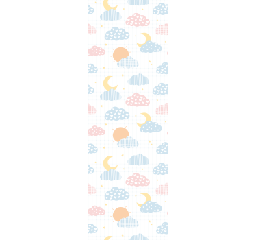 Childrens blind with adorable cloud patterns - TenStickers