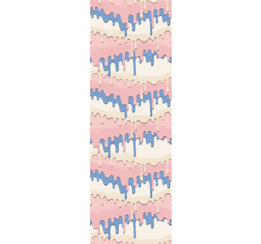Childrens blind pastel paint drip design - TenStickers