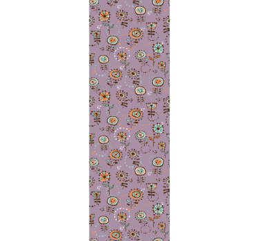 Childrens blind in swedish pink floral pattern - TenStickers