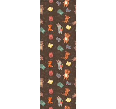 Childrens blind featuring adorable wild animals and owls - TenStickers