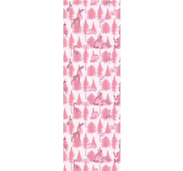 Childrens blind beautiful pink reindeer - TenStickers